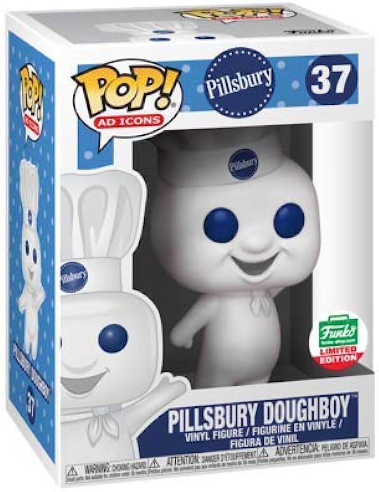 Funko Pop! Ad Icon Pillsbury Doughboy Exclusive Vinyl Figure - White - Model: pi