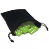 Domino Double 6 Lime Green Acrylic Jumbo Tournament Professional Size In Elegant Black Velvet Bag