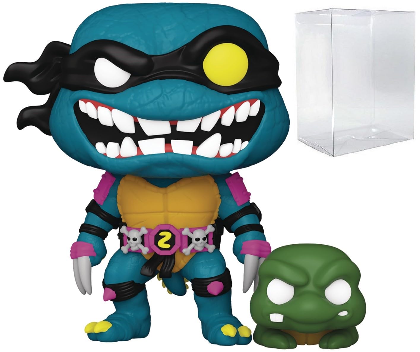 POP Teenage Mutant Ninja Turtles Slash Funko Vinyl Figure, 3.75 inches, Multicolored, Model STL296244, Includes Box Protector Case