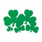 Beistle 24-Pack Decorative Printed Shamrock Cutouts, 16-Inch,Green