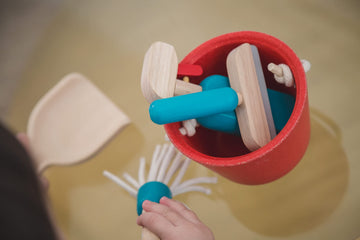 Plantoys Pretend Play House Cleaning Set (3498) | Sustainably Made From Rubberwood And Non-Toxic Paints And Dyes
