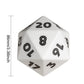 KSNDie Large D20 LED Dice, 86mm White DND Dice, 20 Sided Dice Color Changing Light Polyhedral Dice D&D for MTG Dungeons and Drag