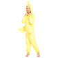 Rabtero Children Farm Animal Onesie Costume, Kids Chicken Costume One-Piece Pajamas, Toddlers Yellow Chick Costume With Bird Wings, Halloween Christmas Costume For Kids 6-8