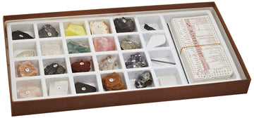 Geosciences Industries-92373 Mineral Identification Kit, Rock Samples For Studying Geology And Earth Science (Set Of 20)