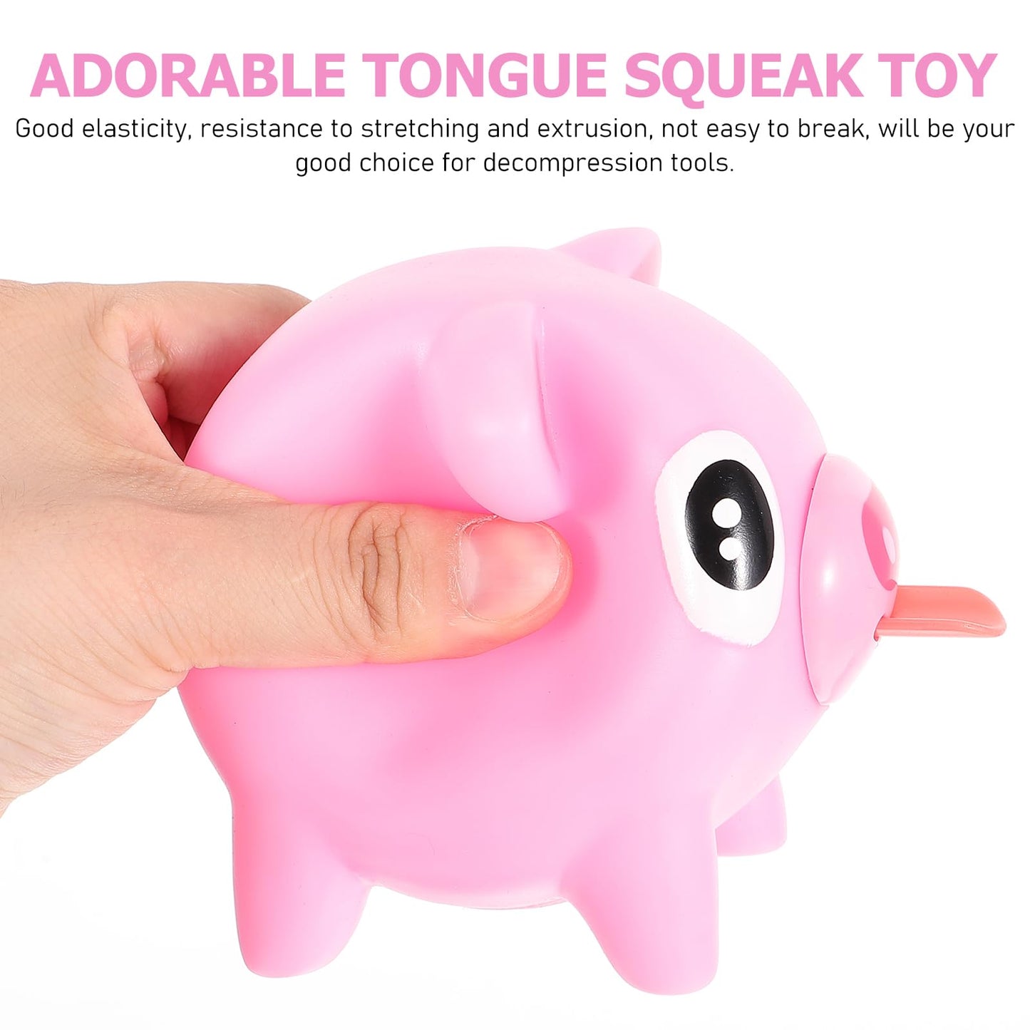 Adorable Screaming Latex Desk Teenagers Toy Play Decompression Animal Toy， Toystongue Pig Children Ball Interesting Kids Games Piggy Adults Fun Pressure