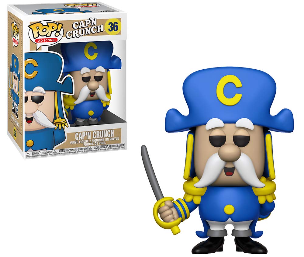 Funko POP! AD Icon: Quaker Oats - Captain Crunch with decorative replica blade  Multicolor