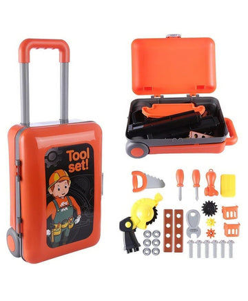 Kids Pretend Play Tool Set with Toy Workbench and Tool Box | Mechanic Role Play Set for Boys and Girls with Toy Tools and Access