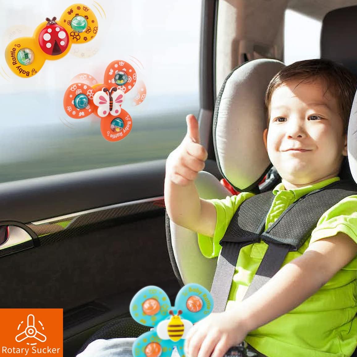 Bath Toys Playset, Fun Basketball Hoop & Balls, Bathtub Pool Shooting Game & Fishing Game, Sensory Suction Cup Spinner Spinning Top Baby Toy, For Little Boys Girls Kids Toddlers