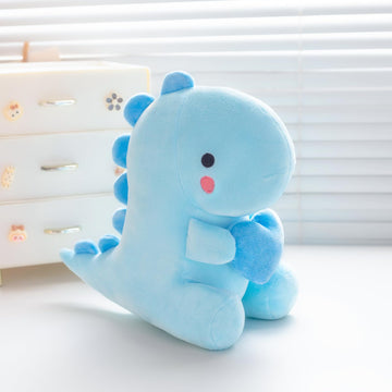 Alwoligag Dinosaur Stuffed Animal, Dinosaur Plush Toy, Loving Soft Dino Plush Toy, Sweet Romantic Cute Dinosaur Plush Toy(10.8 I