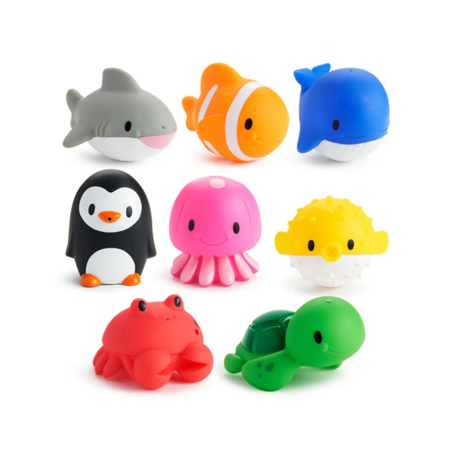 Munchkin Ocean Squirts Bath Toy - 8 Pack - Colorful Bath Fun for Kids - Model 18004
