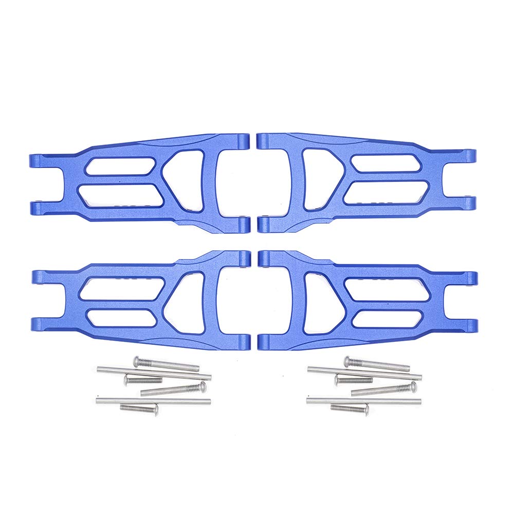 CODA RACING 4-Pack Alloy Front&Rear Suspension Arms for Traxxas 1/10 4X4 Slash, Stampede, Rustler 4WD VXL-Replaces Part 3655
