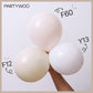 PartyWoo 10 Inch Matte White Latex Balloons, 100 pcs - Perfect for Party Decorations, Wedding, and Baby Showers, White-Y13