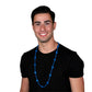 Football Helmet Bead Necklaces Non Metallic Blue Pack Of 12