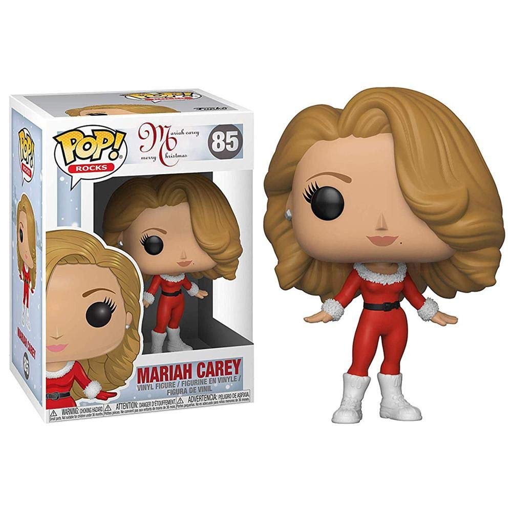 Funko Pop Rocks Mariah Carey Christmas Figure, Multicolor, One Size, Model 33433, Plastic Collectible