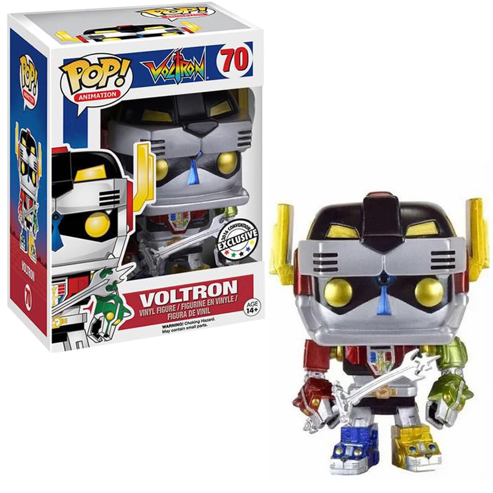 Funko Pop! Animation - Voltron (Metallic) 2016 Convention Exclusive Vinyl Collectible Figure