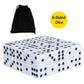 100 Pack 16MM White Dice - Six Sided Standard Opaque White Dice with Black Pips Dots for Board Games (100 Pack)