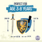 Liontouch - Noble Knight Foam decorative replica blade & Shield for Kids  Blue - Age 3-8 Years | Durable & Safe Medieval Toy Set |  & Battle Accessories for Pretend Play  Dress Up & Knight Costumes for Boys