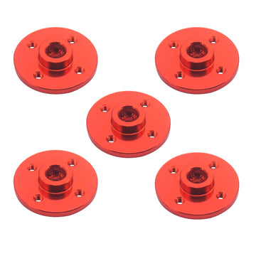 5Pack Vgoohobby Metal 25T Servo Arm Round Type Disc Steering Servo Horn Compatible with Futaba MG995 MG996R Servos RC Robot RC S