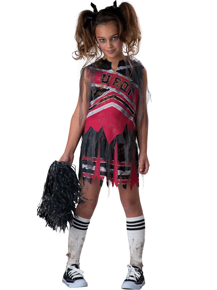 Incharacter Fun World 1707010 Spiritless Cheerleader Girls Costume, Size 10, Multicolor