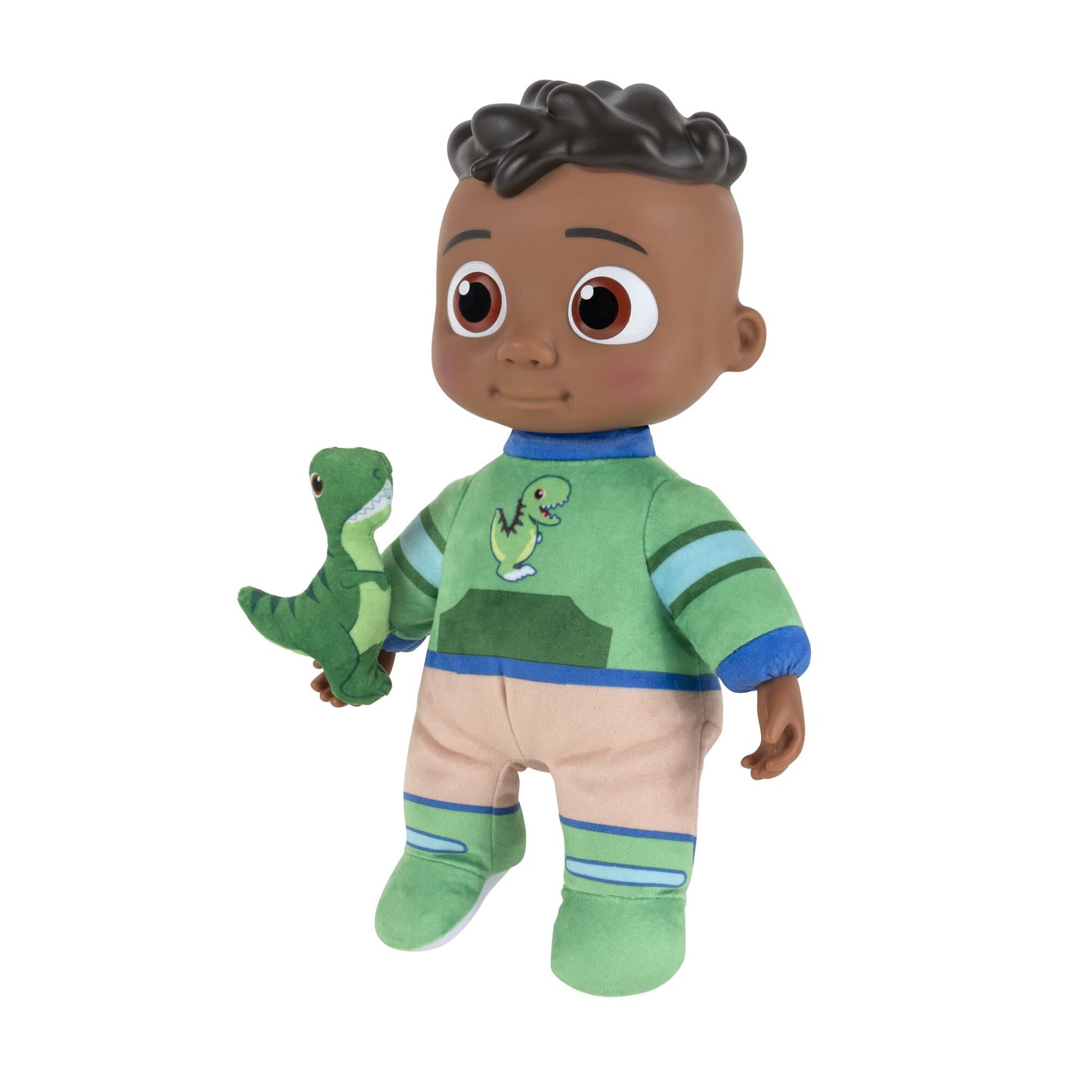 Cocomelon My Friend Cody With Dinosaur Plush - Plays ‘Cody’S Special Dinosaur Day’ Song Clips - Press Tummy For Music And Phrases - Toys For Preschoolers