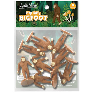 Accoutrements Archie Mcphee Itty Bitty Bigfoot 8 Pack