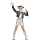 CXFEDHO Demon Costume Cute Hunter Cosplay for Girls - 2025 Pop Singer Party Performance Halloween Outfits Birthday Gift (15#blac