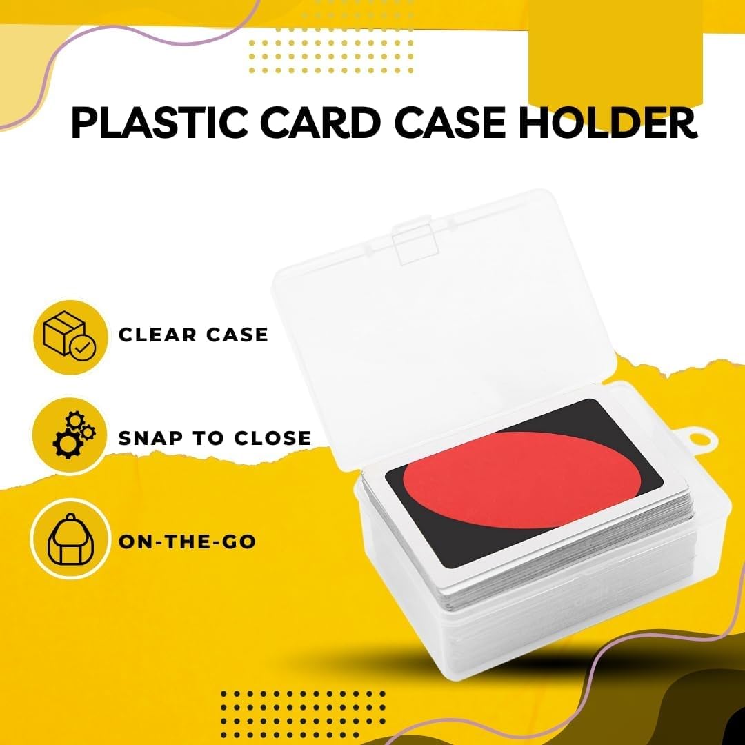 4Pcs Card Case Holder Designed for Classic Card Game, Holds 108 Pcs Card Compatible with Classic UNO Deck, and so on, 3.93x2.6x1