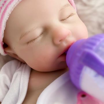 Otarddolls 33Cm Lifelike Reborn Baby Dolls - Silicone Full Body Girl Dolls, Handmade, Painted For Kids