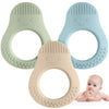 Eascrozn Baby Teething Toys, 3 Pack Teethers For Babies 3-6 6-12 Months, Baby Teething Relief Sore Gums, Food Grade Silicone Avo