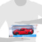 Maisto 2020 Chevrolet Corvette Stingray C8 Dark Gray Metallic with Racing Stripes 1/18 Diecast Model Car