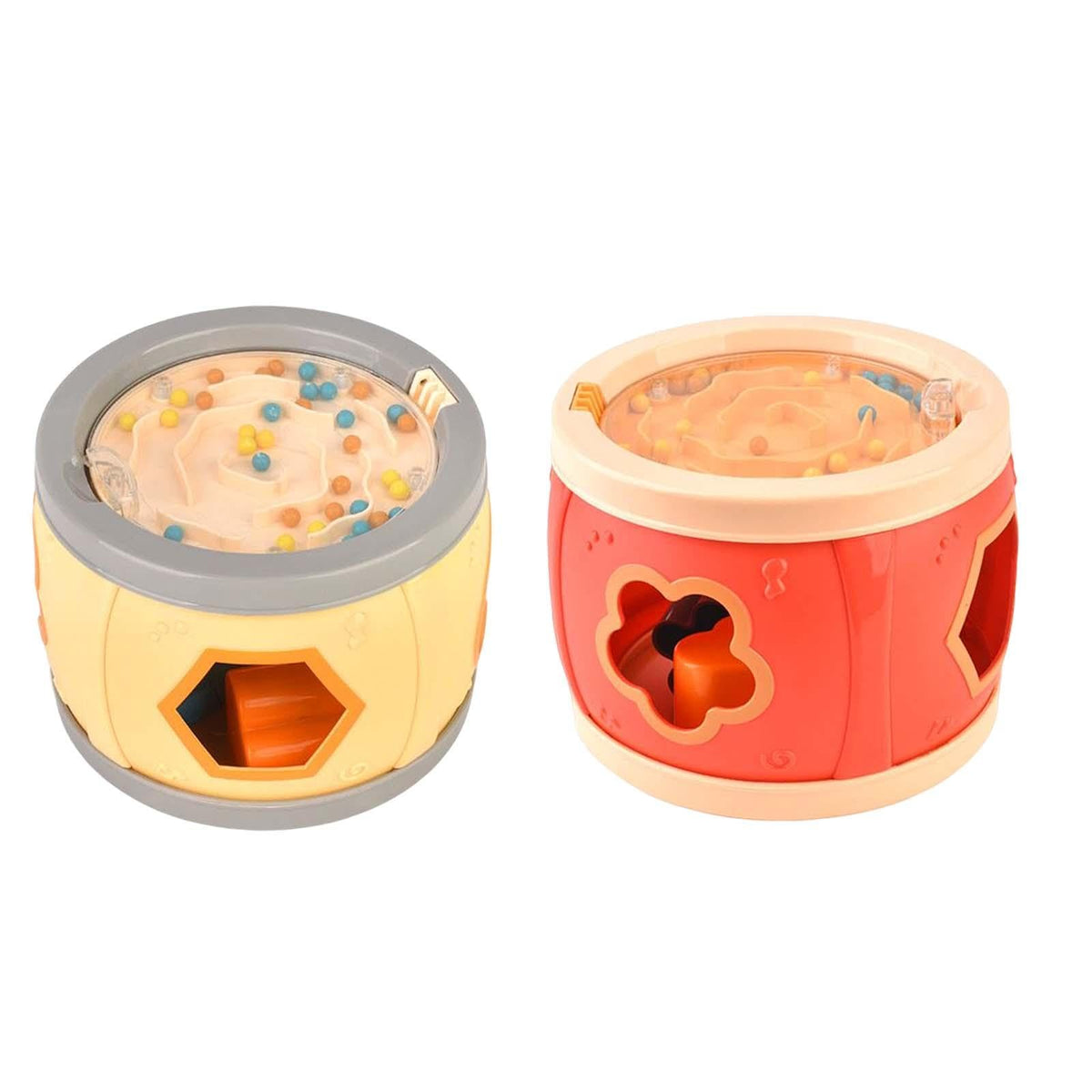 Fashion My Day Kids Toy Drum Attract Attention Sounds Grasping Ability For Boys Yellow