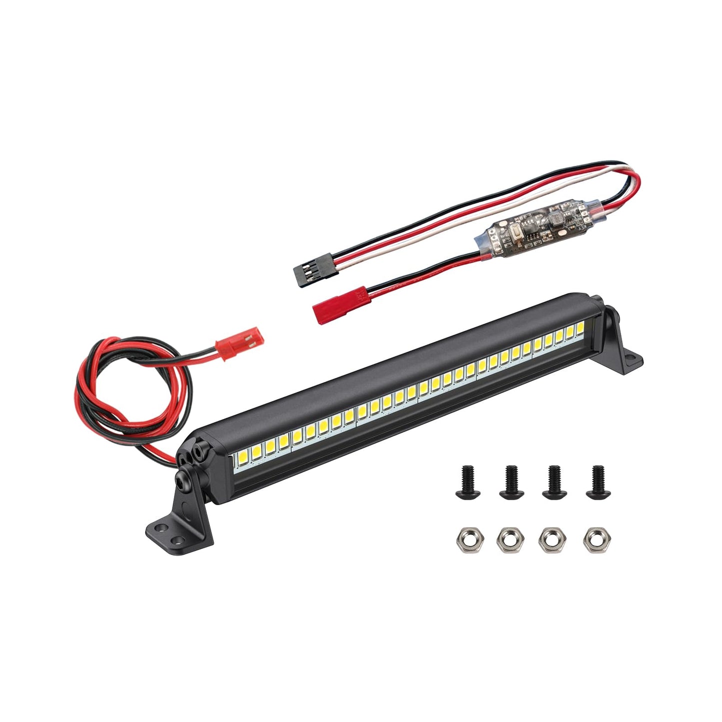RC Light Bar 30 LED 5.3 Inch Aluminum RC Lights RC Crawler Accessories for Axial SCX10 Traxxas TRX4 TRX6 Arrma Senton Redcat GEN