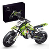 Mesiondy Motorcycle Toy Building Blocks Kit, 476 Pieces, Green, Model MY015, Plastic STEM Bricks for Boys & Adults