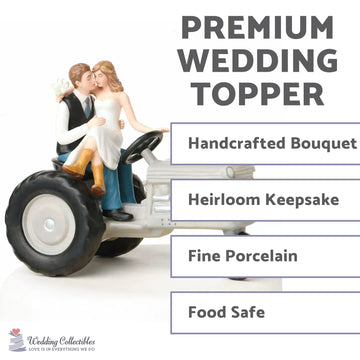 Wedding Collectibles Tractor Western Wedding Cake Topper