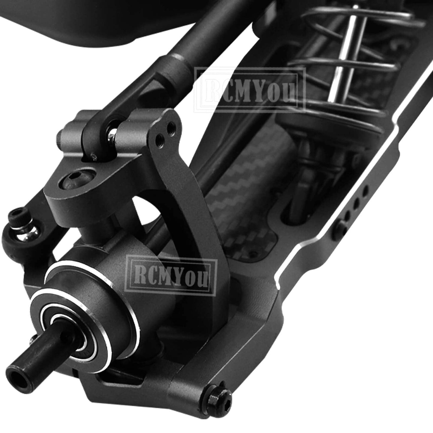 RCMYou RC Alloy Caster Block & Steering Blocks & Rear Stub Axle Carriers Upgrades Part for 1/8 Sledge 4WD, Hops up for Sledge 4W