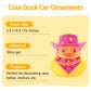 wonuu Car Dashboard Decorations Pink Cowboy Hat Rubber Ducks, Rubber Ducky for Car Ornament Cute Duck with Hat, Glasses, Necklac