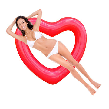Red Heart Float,Adult Heart Pool Floats, Water Fun Beach Party Toys For Aults,Birthday Scene Layout Props.(47 In,Red)