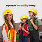 Funny Party Hats Construction Worker Costume Kids - Construction Dress Up - Construction Hat And Kids Construction Vest