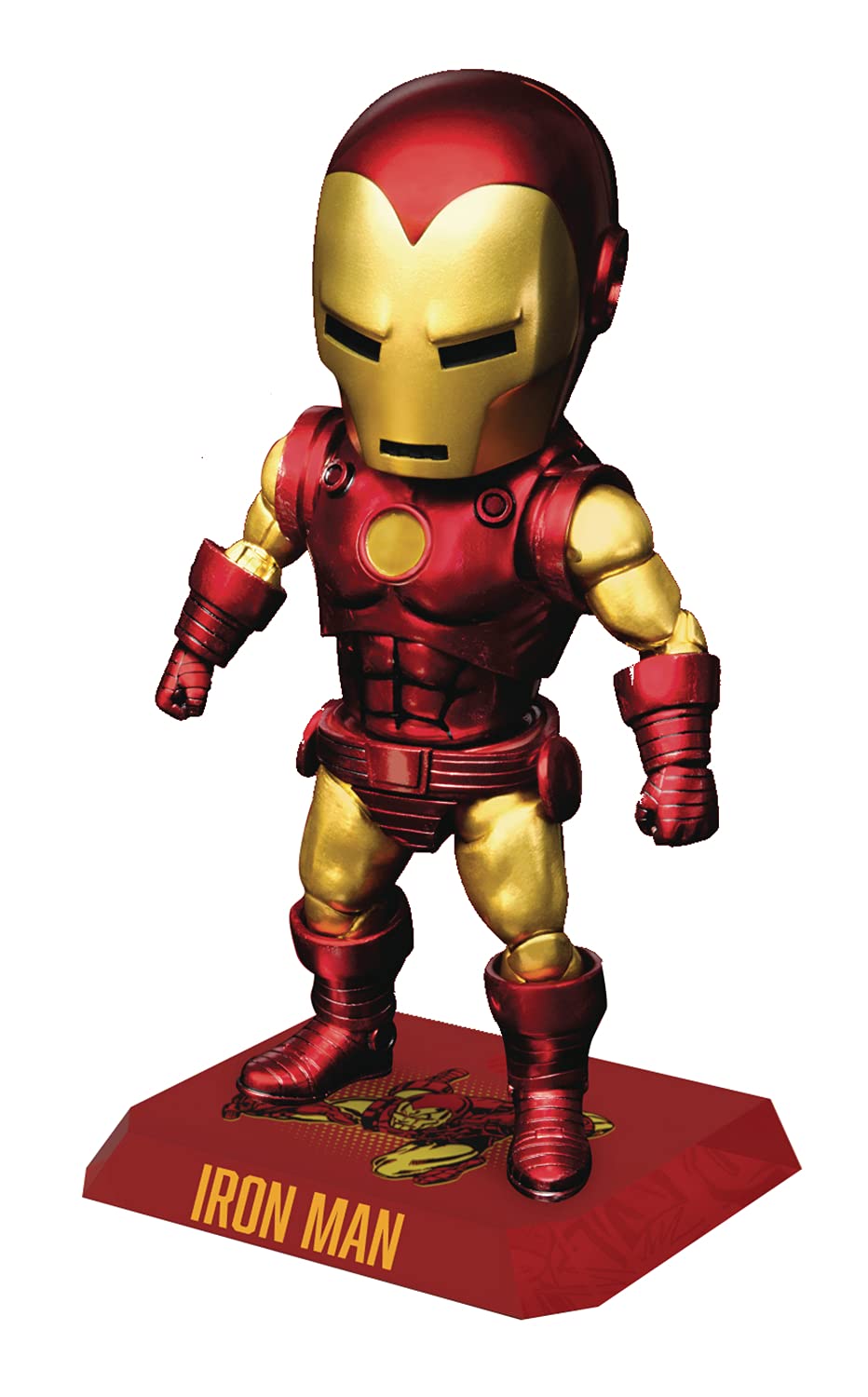Beast Kingdom Marvel Comics Classic Iron Man EAA-105 Action Figure, Multicolor, PVC Material