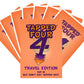 Tapped Four Travel Edition Card Game - 2 To 6 Players - Extra Tap Cards - Strategy, Luck, Laughter, Fun - Family And Friends