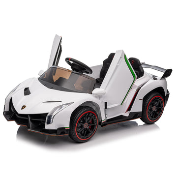 Winado 12V Ride On Car, Electric Vehicle Licensed Lamborghini Veneno For Kids, Electric Cars For Kids W/Parent Control, Hydrauli