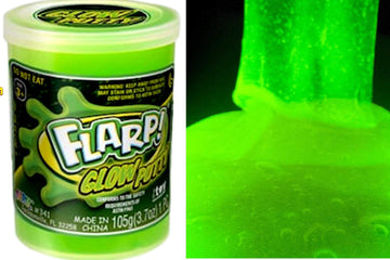 Ja-Ru Flarp Putty Glow In The Dark Scented Noise Putty (1 Unit Assorted Color) Squishy Shine Neon Colors, Noise Putty Slime, Stress Toy Party Favor Toys Kids Boys & Girls 341-1A
