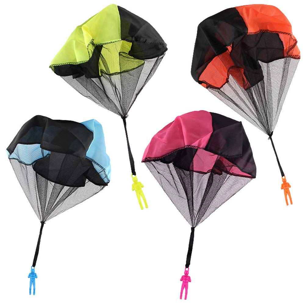 Parachute Men  Parachute Toy  No Tangle tossing toy Parachute  flying Toys  Parachute Man  No Assemble or Batteries Required (4 Pack)