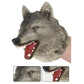 Gemini&Genius Animal Hand Puppet For Kids Soft Rubber Realistic Action Figure Role Play Toys(Wolf)