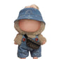 Clothes For Labubu (No Doll) - Exquisite Luxury Designer Accessories Clothes For Labubu - 3 Piece Set(Hat+Jumpsuit+Bag) Suitable