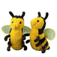 2Pcs Cute Big Soft Plush Realistic Honey Bee Stuffed Animals Toy Doll, 6'' Bumblebee Plushie Toys Best Birthday Christmas Annive