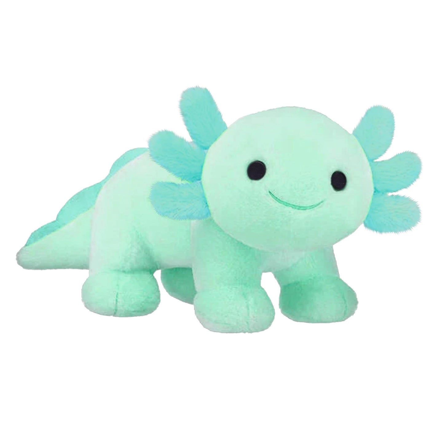 CNAANA Axolotl Plush - Soft Green Kawaii Stuffed Animal for Kids, Perfect Gift for Girls and Boys