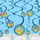 amscan Pokemon Hanging Swirl Decorations, Multicolor, 12 Count