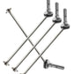 RCMYou RC Drive Shaft CVD Upgrades Part for 1/8 Sledge 4WD #95076-4, 4pcs Front Rear Harden Steel #45 Hops Up for 1/8 4WD Sledge