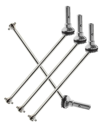 RCMYou RC Drive Shaft CVD Upgrades Part for 1/8 Sledge 4WD #95076-4, 4pcs Front Rear Harden Steel #45 Hops Up for 1/8 4WD Sledge